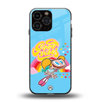 deedee good vibes back phone cover | glass case for iphone 16 pro max