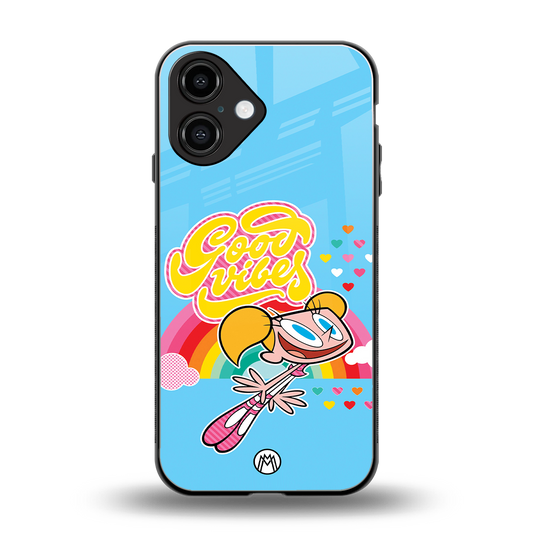 deedee good vibes back phone cover | glass case for iphone 16