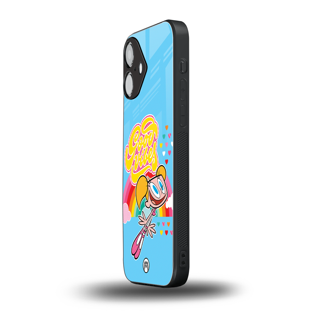 deedee good vibes back phone cover | glass case for iphone 16