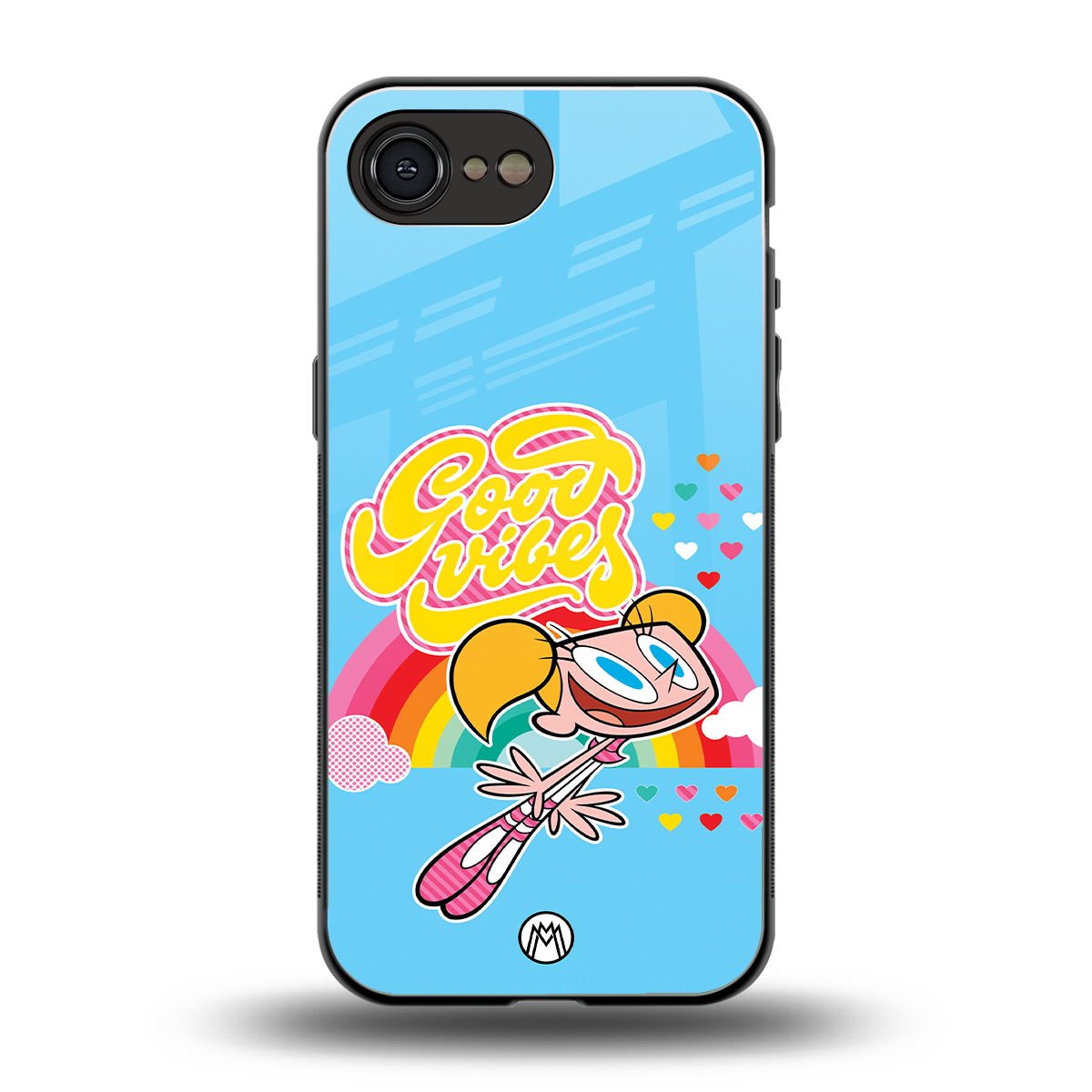 deedee good vibes back phone cover | glass case for iphone 16e