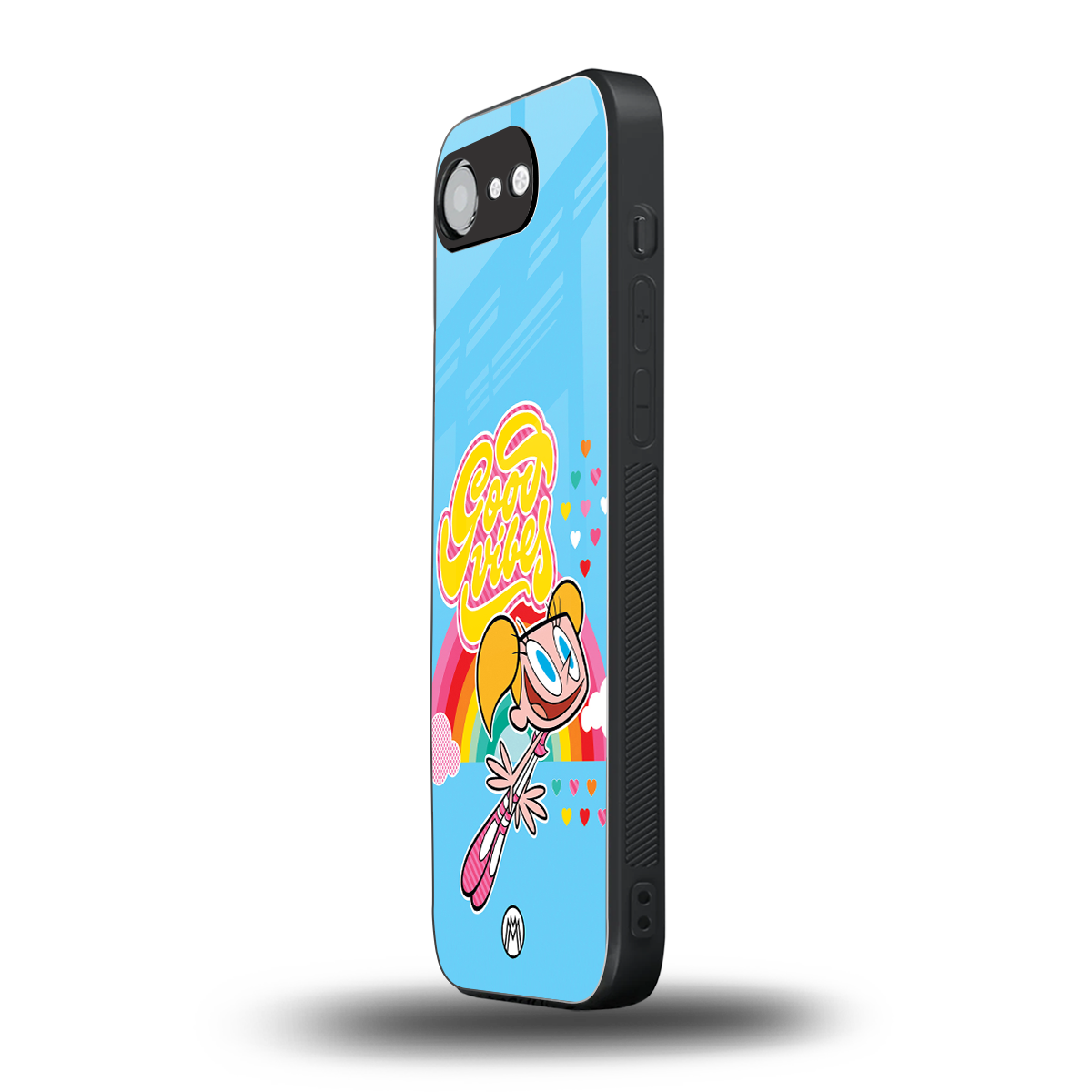 deedee good vibes back phone cover | glass case for iphone 16e