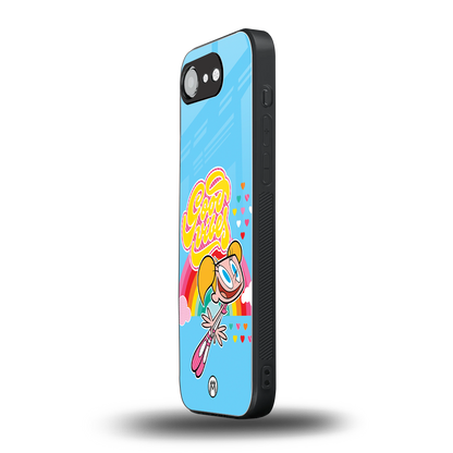 deedee good vibes back phone cover | glass case for iphone 16e