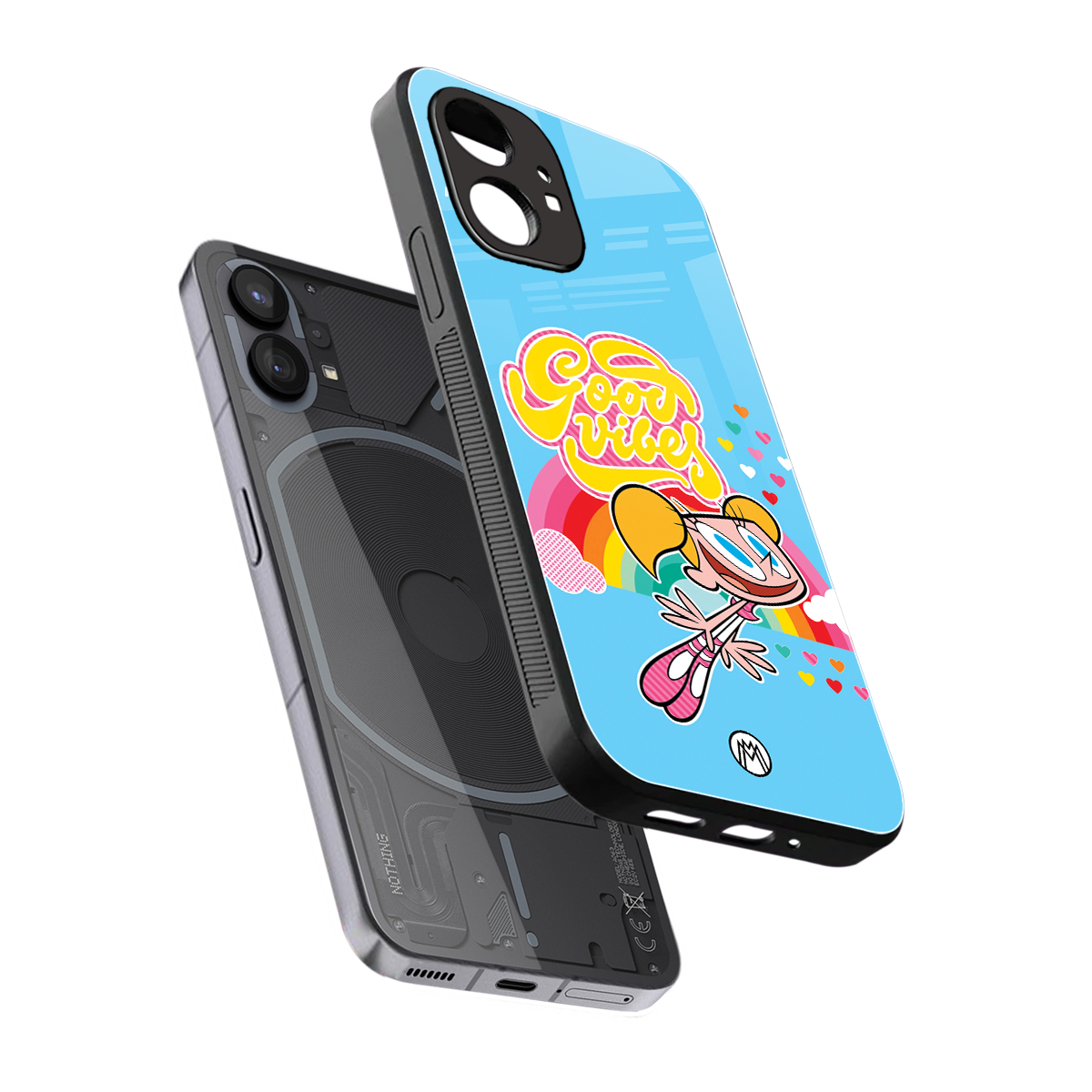 deedee good vibes back phone cover | glass case for nothing phone 1