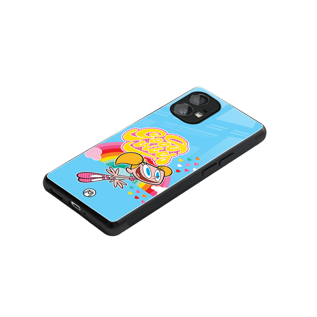 deedee good vibes back phone cover | glass case for nothing phone 1