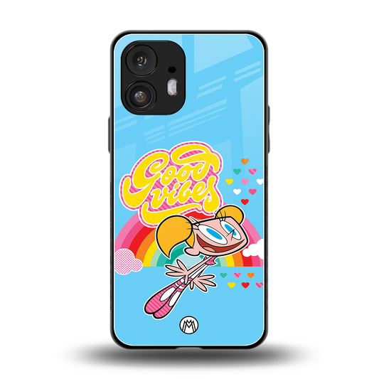 deedee good vibes back phone cover | glass case for nothing phone 2