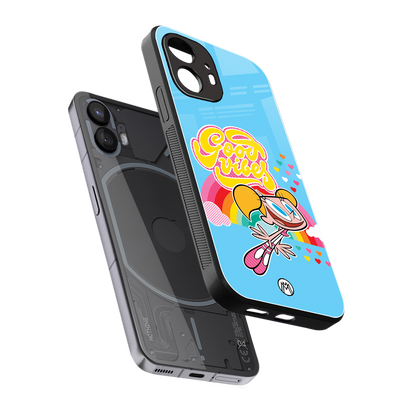 deedee good vibes back phone cover | glass case for nothing phone 2