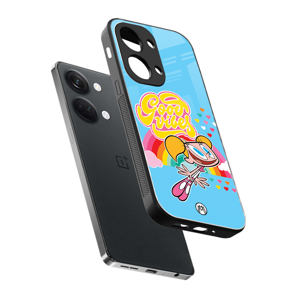 deedee good vibes back phone cover | glass case for oneplus nord 3