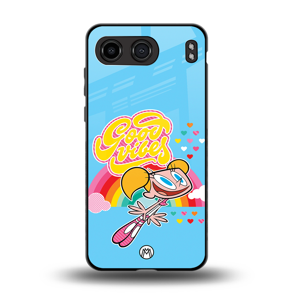 deedee good vibes back phone cover | glass case for oneplus nord 4