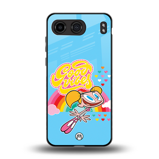 deedee good vibes back phone cover | glass case for oneplus nord 4