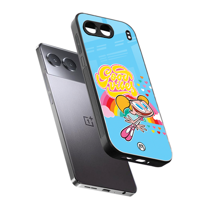 deedee good vibes back phone cover | glass case for oneplus nord 4