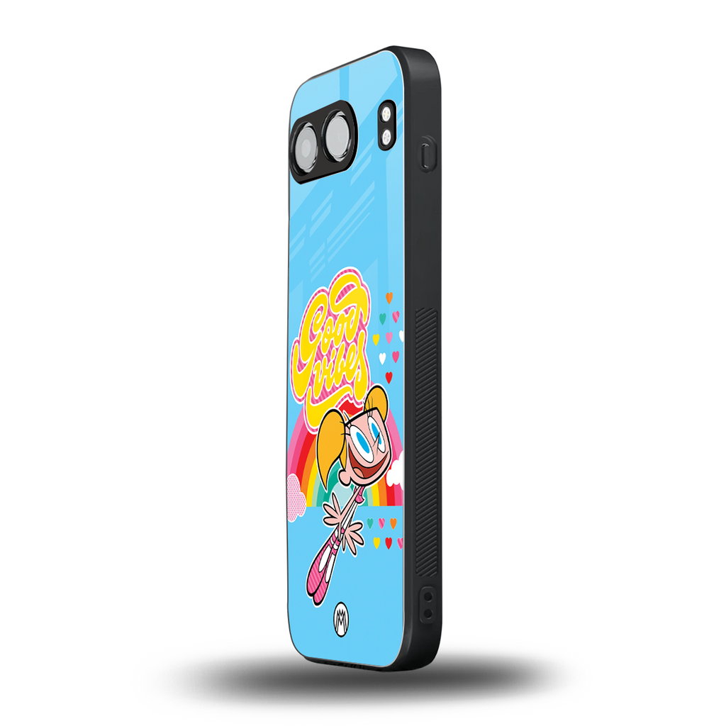 deedee good vibes back phone cover | glass case for oneplus nord 4