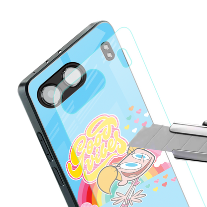 deedee good vibes back phone cover | glass case for oneplus nord 4