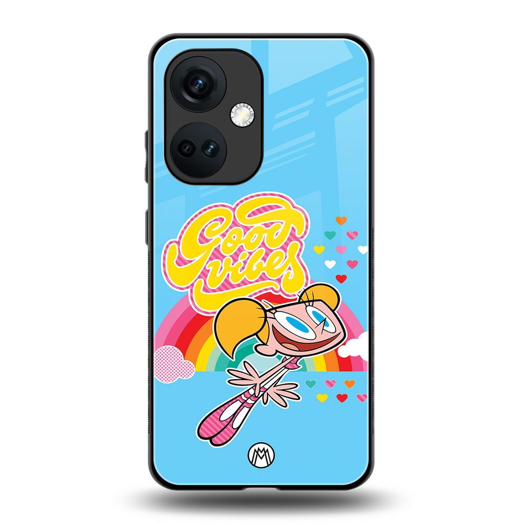 deedee good vibes back phone cover | glass case for oneplus nord ce 3