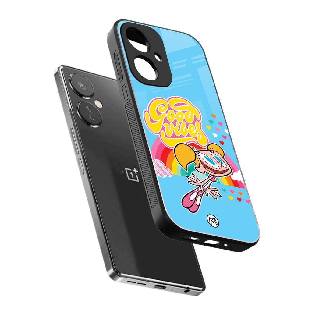 deedee good vibes back phone cover | glass case for oneplus nord ce 3