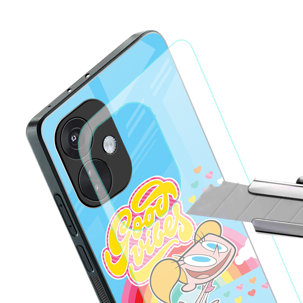 deedee good vibes back phone cover | glass case for oneplus nord ce 3