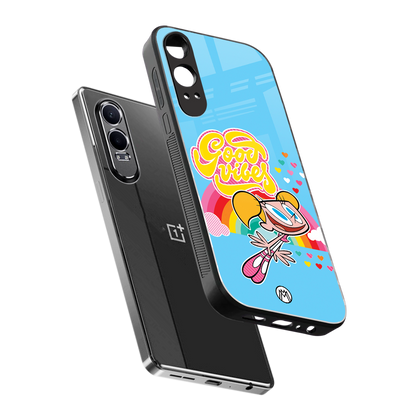 deedee good vibes back phone cover | glass case for oneplus nord ce 4 lite