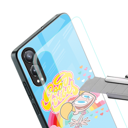 deedee good vibes back phone cover | glass case for oneplus nord ce 4 lite