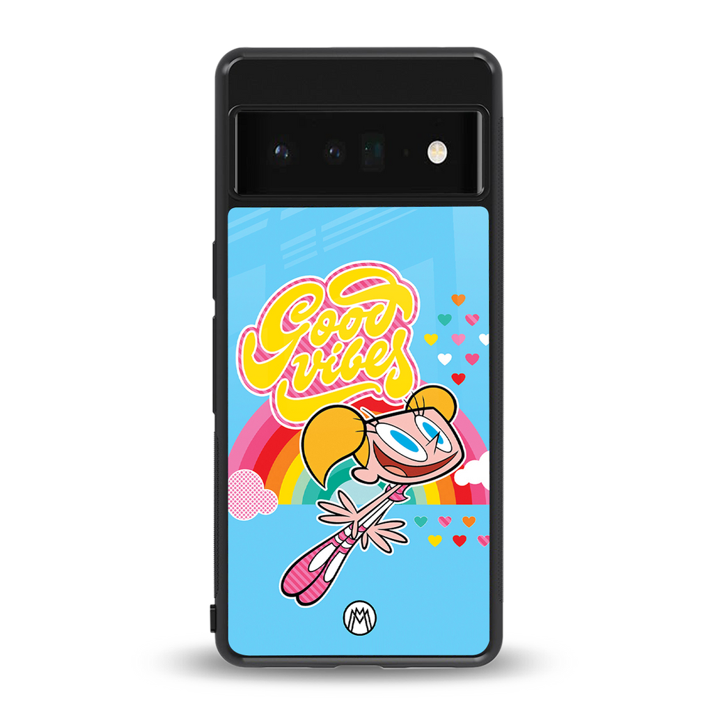 deedee good vibes back phone cover | glass case for google pixel 6 pro
