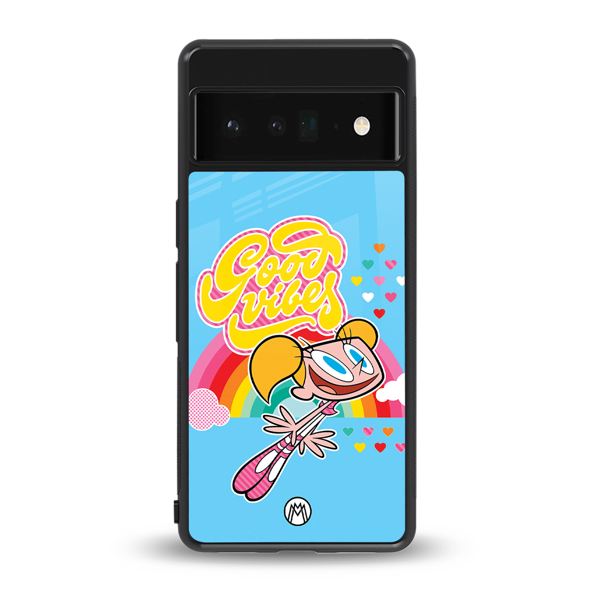 deedee good vibes back phone cover | glass case for google pixel 6 pro