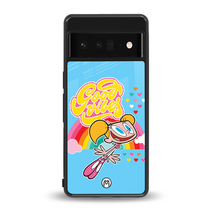deedee good vibes back phone cover | glass case for google pixel 6 pro