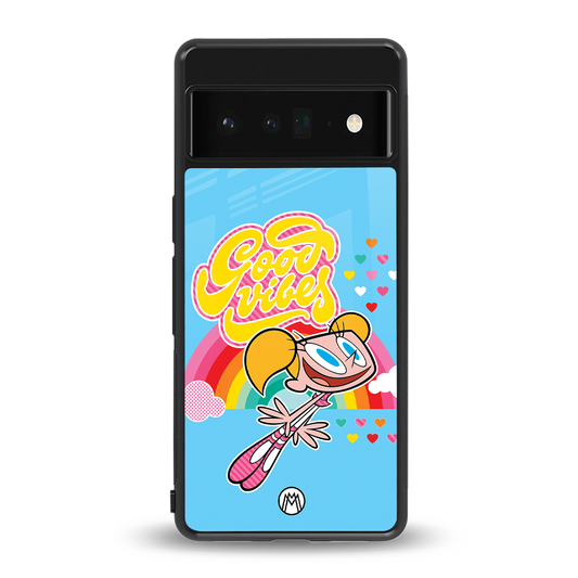 deedee good vibes back phone cover | glass case for google pixel 6 pro