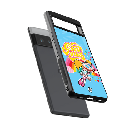 deedee good vibes back phone cover | glass case for google pixel 6 pro