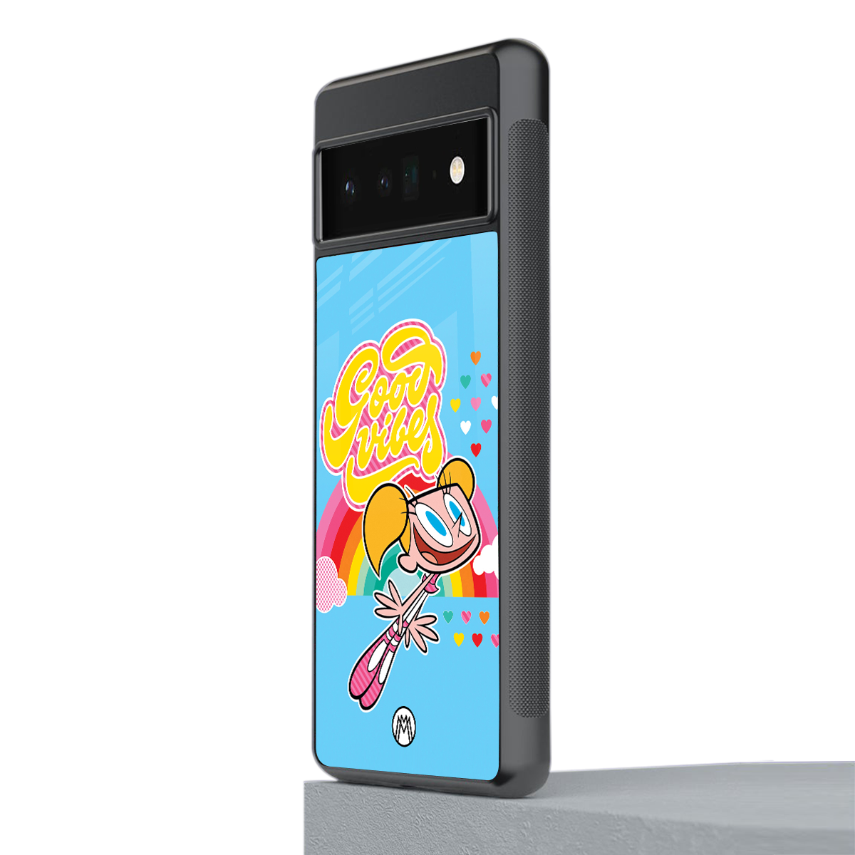 deedee good vibes back phone cover | glass case for google pixel 6 pro