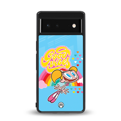 deedee good vibes back phone cover | glass case for google pixel 6