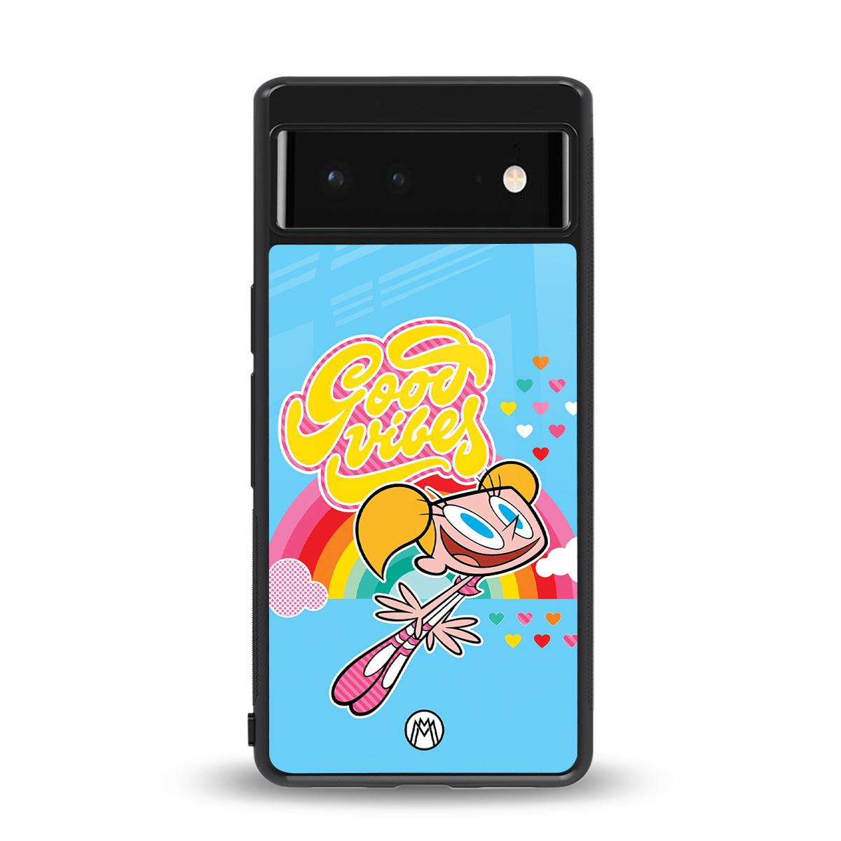 deedee good vibes back phone cover | glass case for Google Pixel 6A