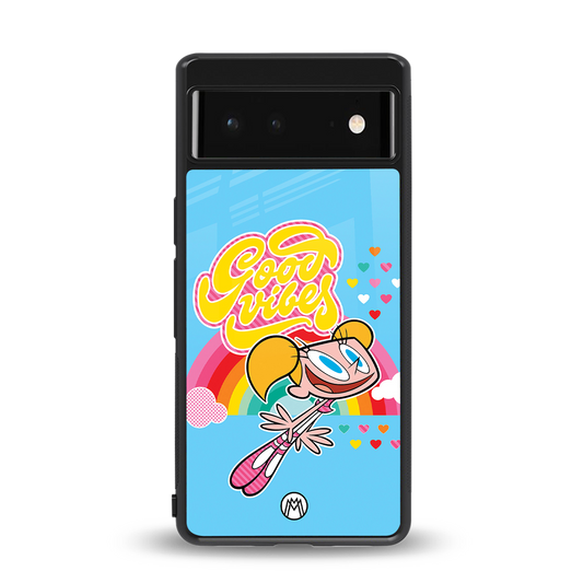 deedee good vibes back phone cover | glass case for Google Pixel 6A