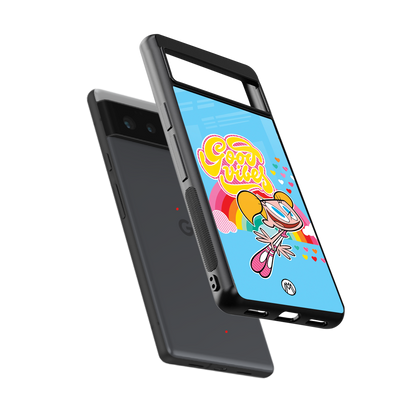 deedee good vibes back phone cover | glass case for Google Pixel 6A
