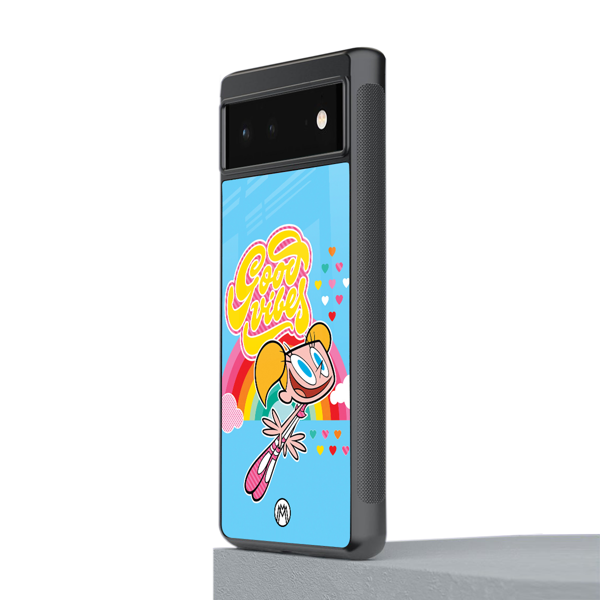 deedee good vibes back phone cover | glass case for google pixel 6