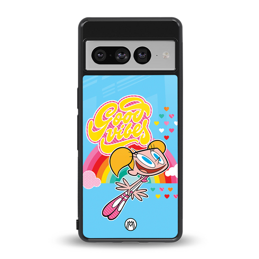deedee good vibes back phone cover | glass case for google pixel 7 pro
