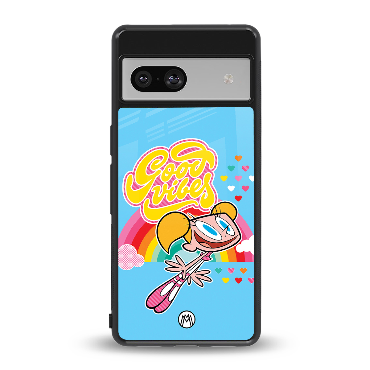deedee good vibes back phone cover | glass case for Google Pixel 7