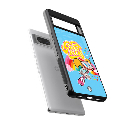 deedee good vibes back phone cover | glass case for Google Pixel 7