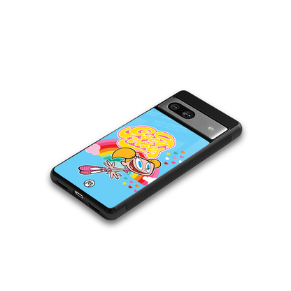 deedee good vibes back phone cover | glass case for Google Pixel 7