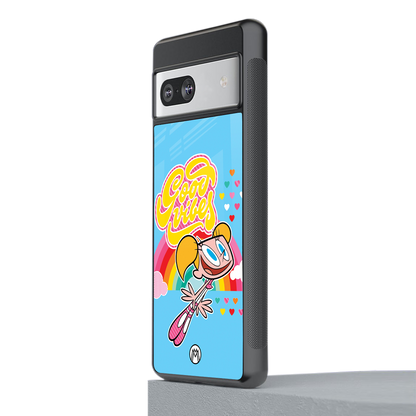 deedee good vibes back phone cover | glass case for Google Pixel 7