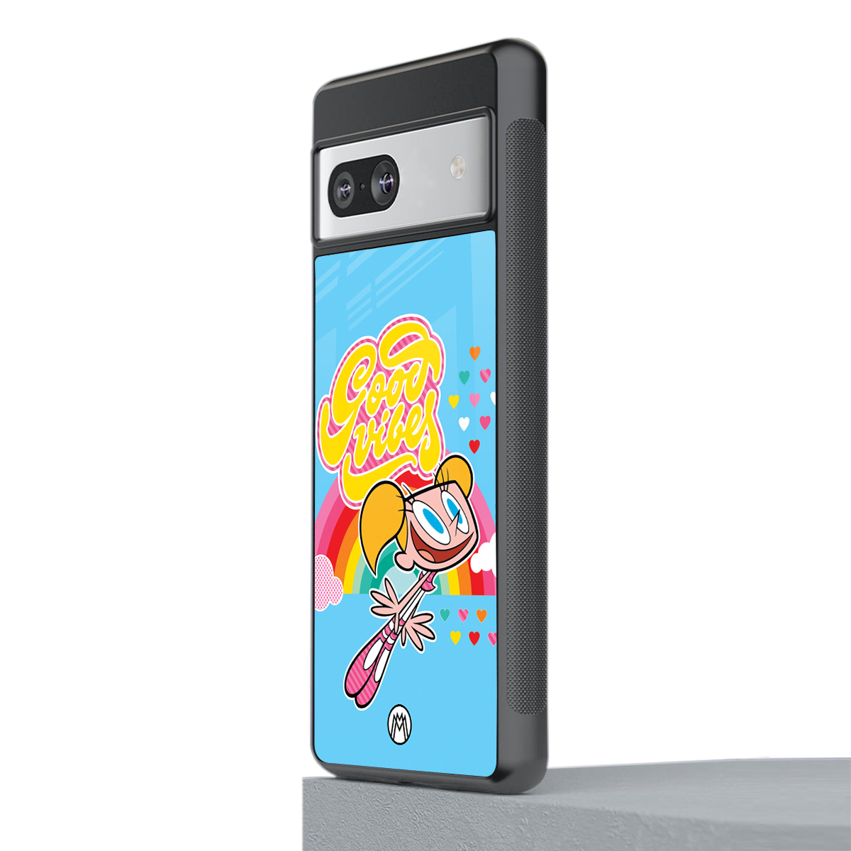 deedee good vibes back phone cover | glass case for Google Pixel 7A