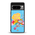 deedee good vibes back phone cover | glass case for google pixel 8 pro