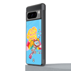 deedee good vibes back phone cover | glass case for google pixel 8 pro