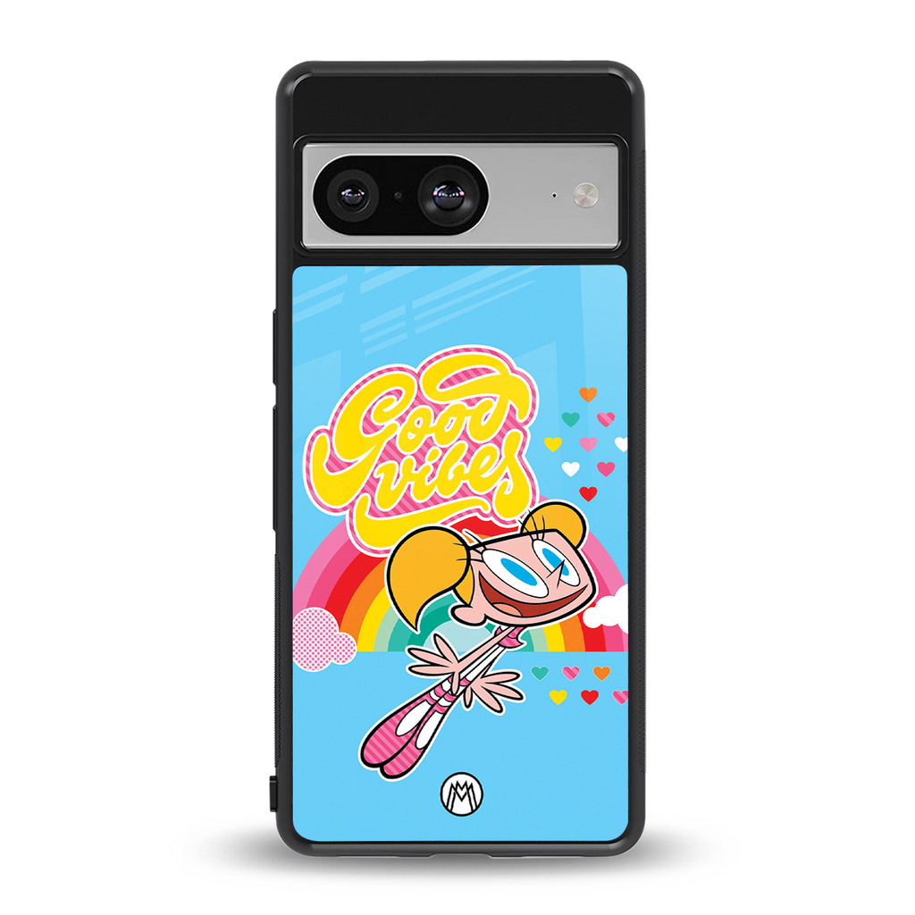 deedee good vibes back phone cover | glass case for Google Pixel 8