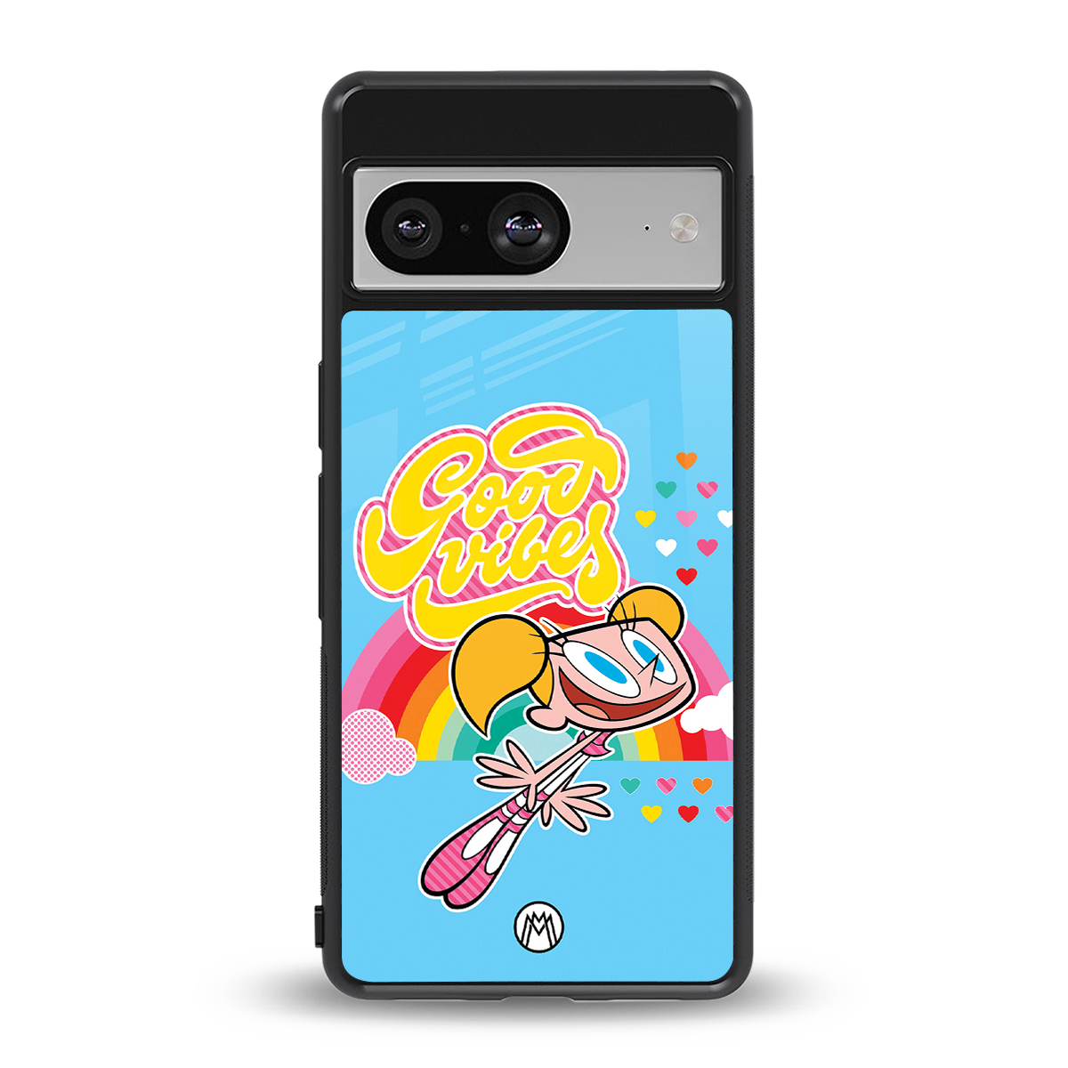 deedee good vibes back phone cover | glass case for Google Pixel 8