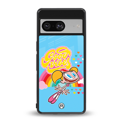 deedee good vibes back phone cover | glass case for Google Pixel 8