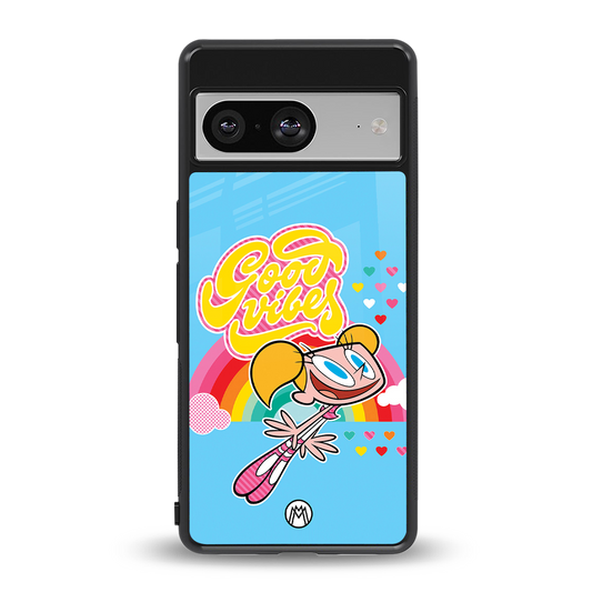 deedee good vibes back phone cover | glass case for Google Pixel 8