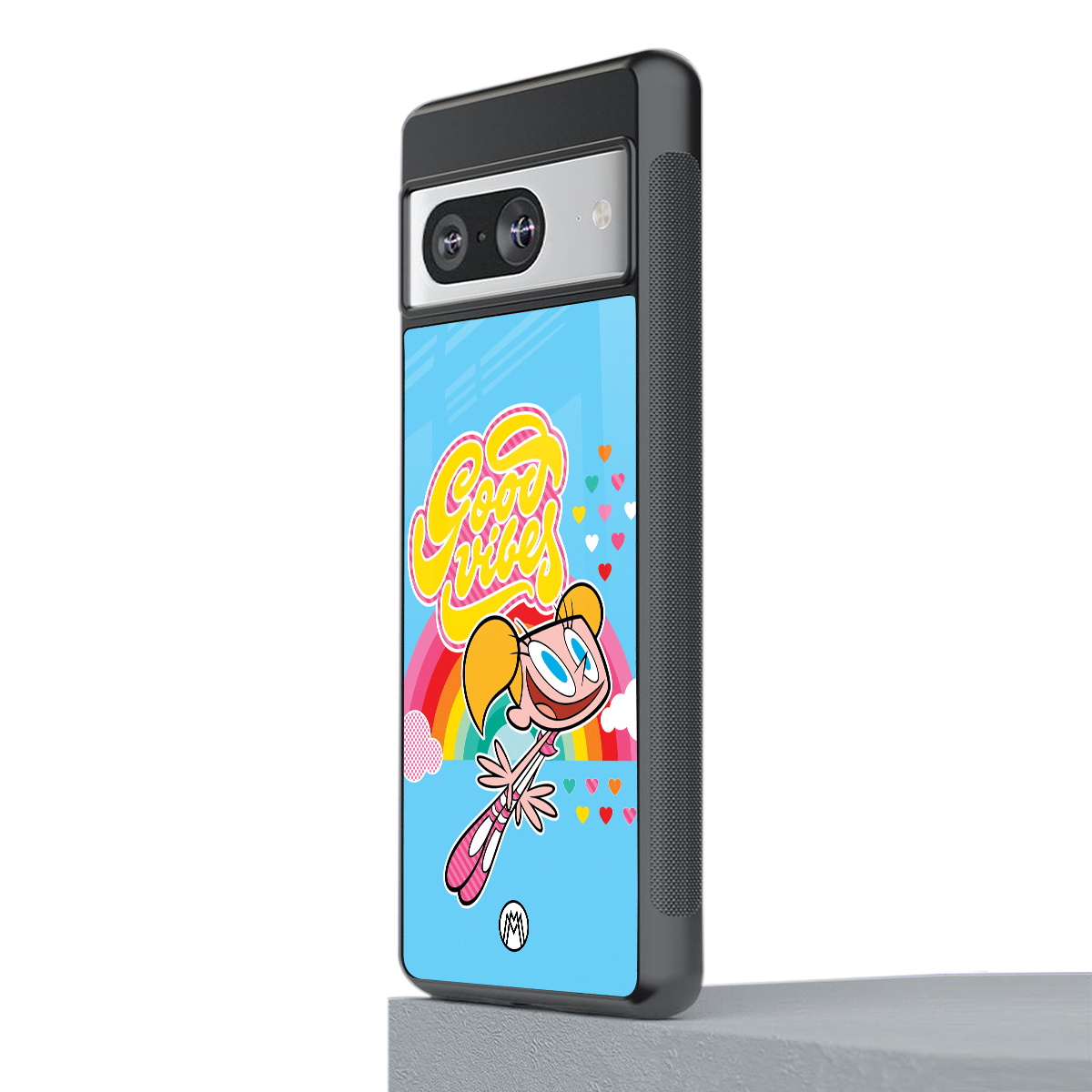 deedee good vibes back phone cover | glass case for Google Pixel 8