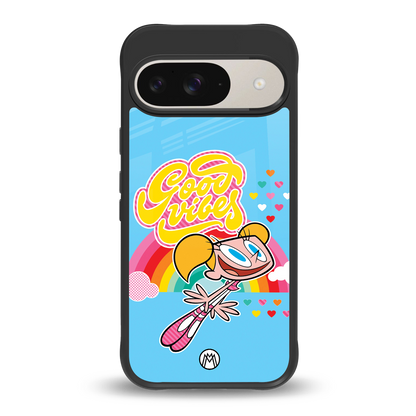 deedee good vibes back phone cover | glass case for google pixel 9
