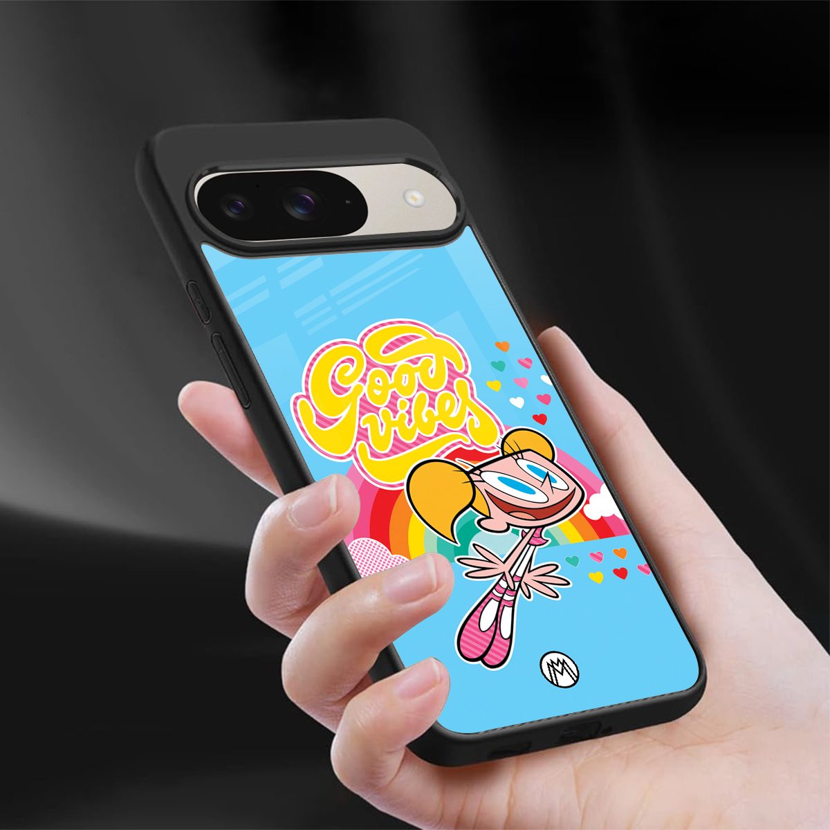 deedee good vibes back phone cover | glass case for google pixel 9