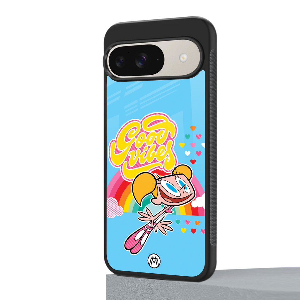 deedee good vibes back phone cover | glass case for google pixel 9