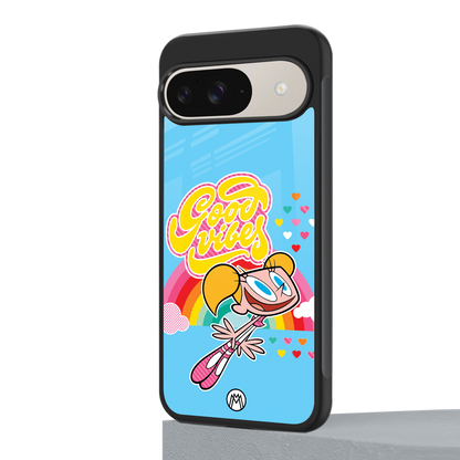 deedee good vibes back phone cover | glass case for google pixel 9