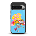 deedee good vibes back phone cover | glass case for google pixel 9 pro